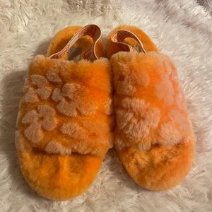 Ugg Fluff Yeah Genuine Shearling Slingback Sandal